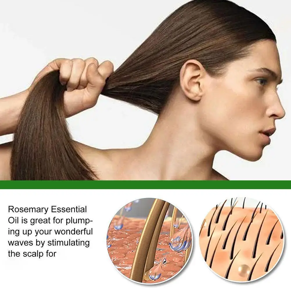 3/1pcs Rosemary Hair Essential Oil Smoothing Hair Strengthening Nourishing Brightening Moisturing Softening Luster Care