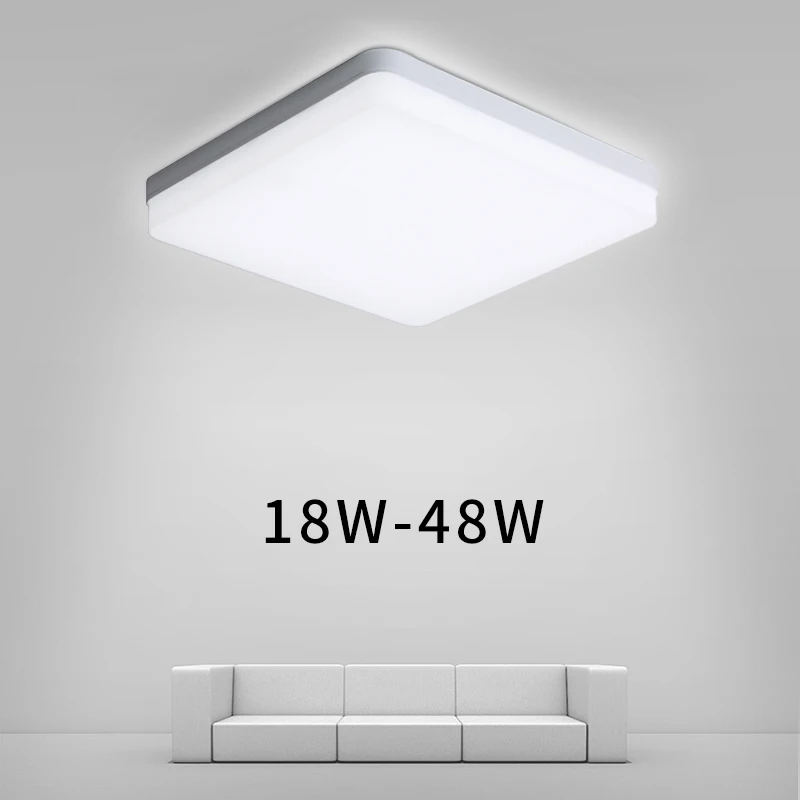 Square Led Panel Light 48W 36W 24W 18W for Bedroom Kitchen Lighting Living Room Easy Install Modern Panel Lamps