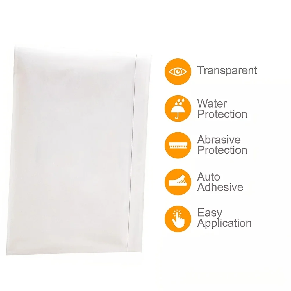 100pcs Clear Self-Adhesive Shipping Label Sleeves 4.5" x 5.5" - Waterproof Mailing Envelopes, Top Loading Packing List