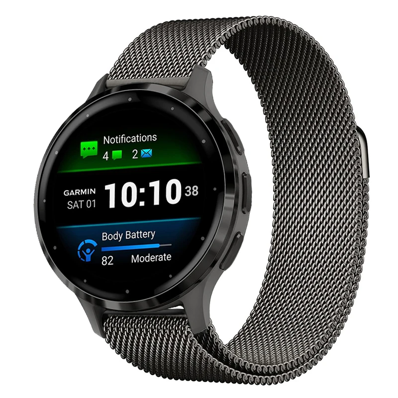 

Металлический браслет с магнитной петлей для Garmin CAME 3/3S 2/2S, браслет для Garmin CAME 2 Plus, ремешки для Garmin Vivoactive 3 4