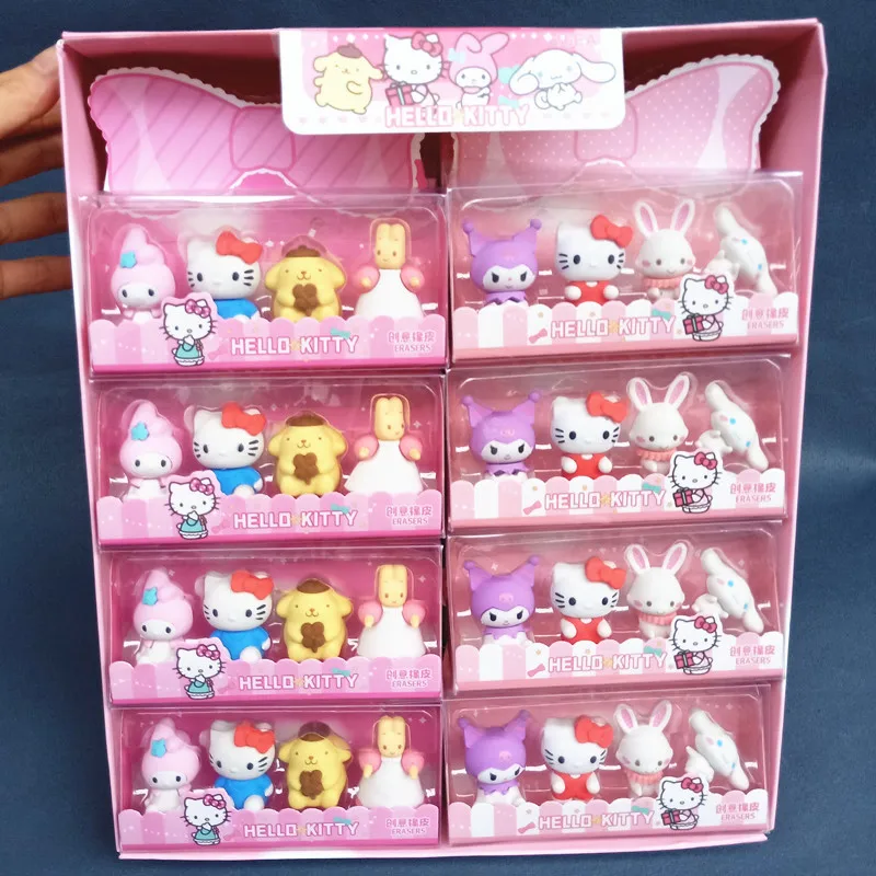 

Cute Cartoon Sanrio Hello Kitty My Melody Cinnamoroll Kuromi Eraser Boxed Eraser Student Stationery Stationery Gift