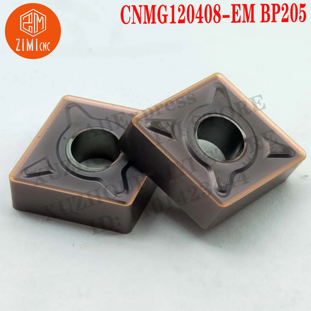 

CNMG120408-EM BP205 CNMG 120408 Turning Tools Carbide Inserts Lathe Cutter Tools Blades CNC cutting Tools metal lathe mechanical