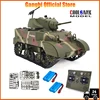 New Warehouse Soldier US Stuart M5A1 RC Tank Military Simulation Tank Model Assembly G2080 Toy Adult Boy Toy  COOLBANK MODEL 1