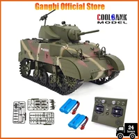 New Warehouse Soldier US Stuart M5A1 RC Tank Military Simulation Tank Model Assembly G2080 Toy Adult Boy Toy  COOLBANK MODEL 1