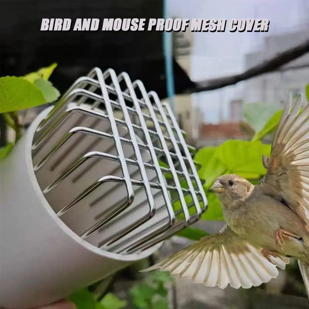 ท่อระบายน้ําชั้นหลังคากลม Anti-blocking สแตนเลสระเบียงฝาครอบระบายน้ําขนาดใหญ่ Displacement บนชั้นดาดฟ้าฝนท่อหมวก 1