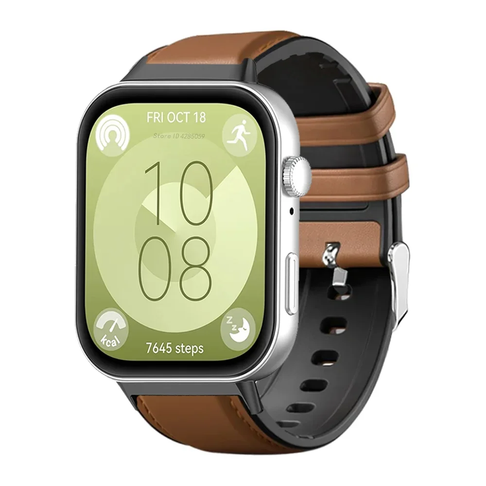 Premium Genuine Leather Smartwatch Strap - Elegant Replacement Band