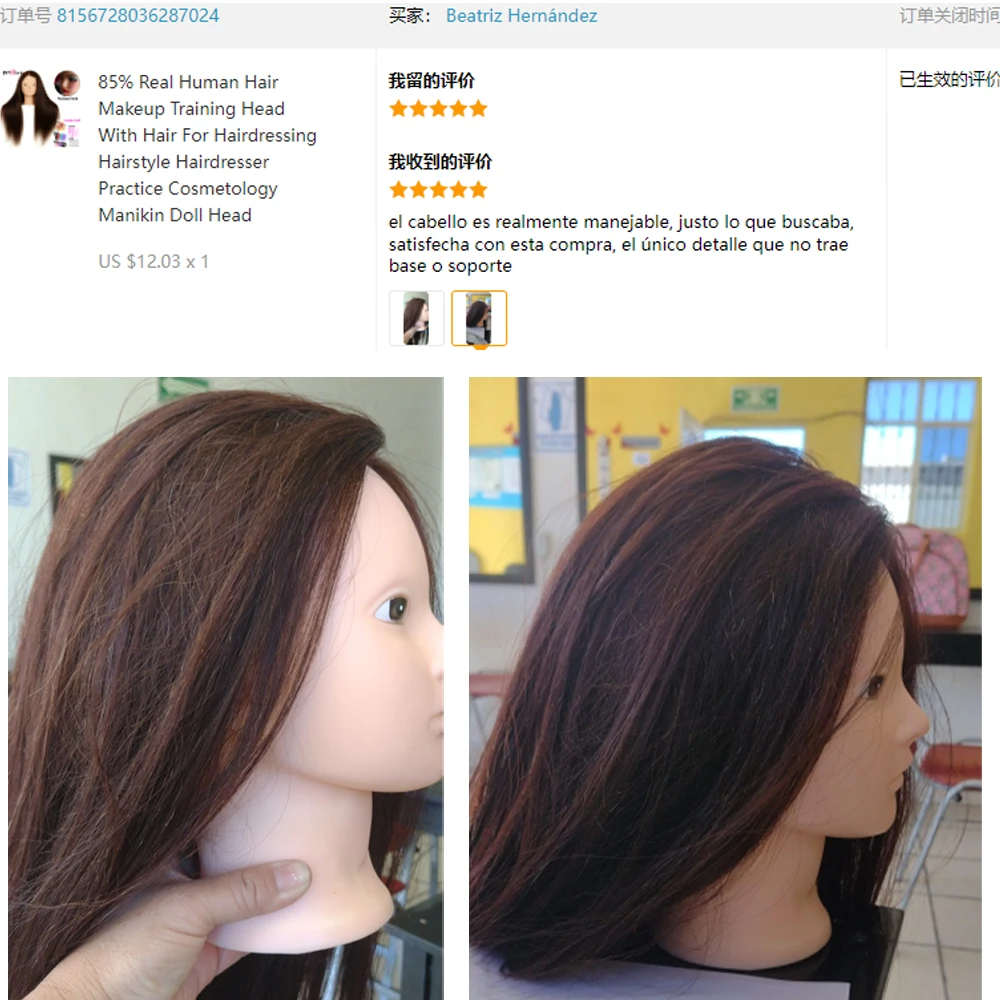 com cabelo para cabeleireiro penteado prática cosmetologia manequim boneca cabeça