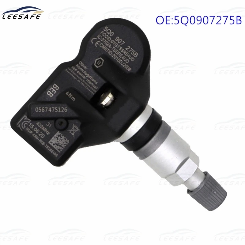 5Q0907275B TPMS Tire Pressure Monitor Sensor for Porsche Skoda Audi A6 ...