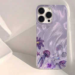 Purple Ocean Jellyfish Soft Phone Case Cover - Galaxy S23 Ultra (BA - T1826)