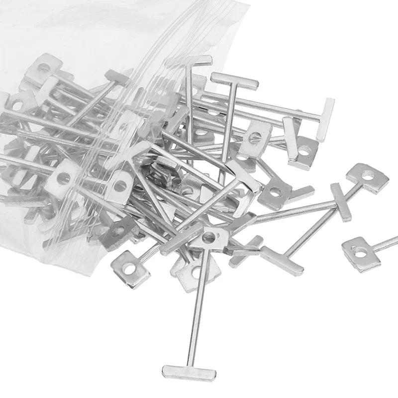 50-200pcs Floor Wall Replace Steel Needle Nails For Tile Leveling System Ceramic Leveler Tiles Laying Construction Tools