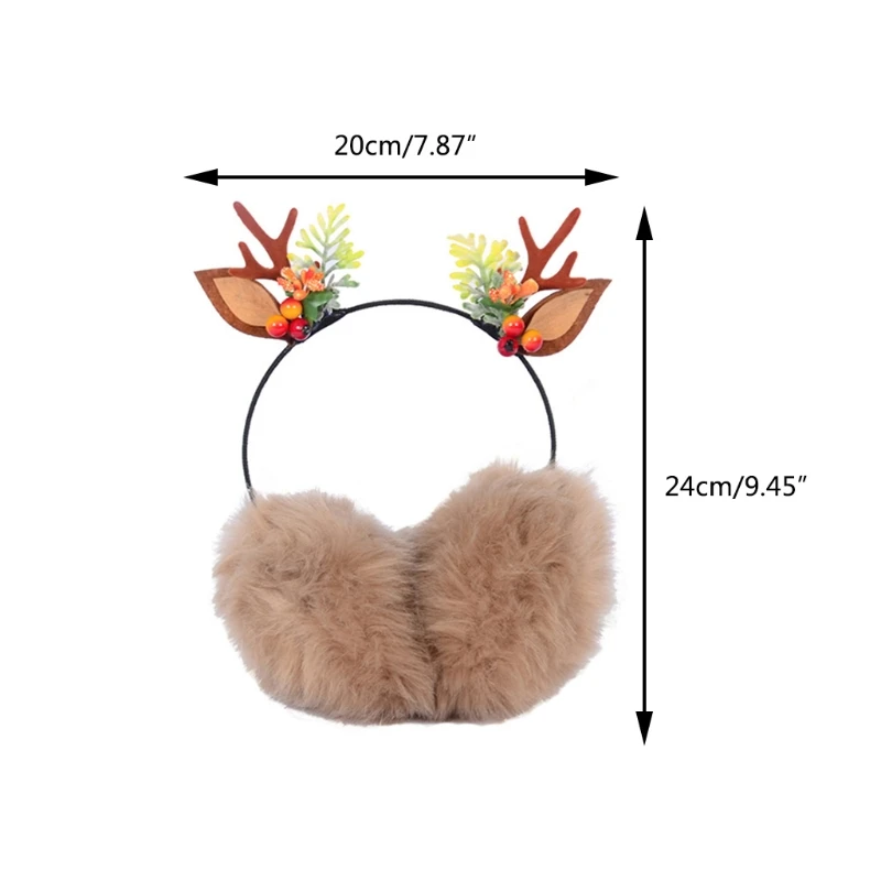 새로운 스타일 엘크 Earcaps 양털 겨울 귀마개 어린이를위한 순록 귀마개 귀여운
