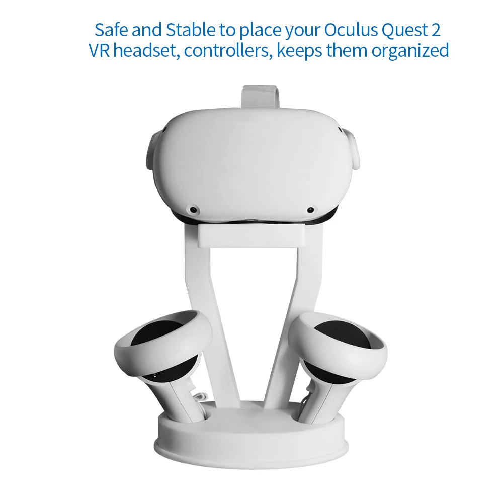 VR Stand For Oculus Quest 2 VR Headset Display Holder Controller Base Desktop Organizer For Oculus Quest 2 PS Move Accessories