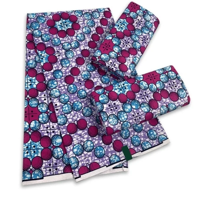 

Африканская ткань с восковым принтом, высококачественная ткань из Анкары, ткани с тиснением, Африканский настоящий восковой принт для платья, швейный материал, 100% хлопок