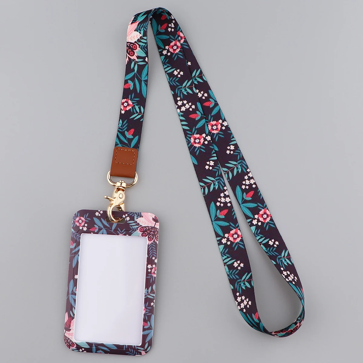 Waldpflanzen-Lanyard für Schlüssel, Kette, Ausweis, Kreditkarten-Abdeckung, Pass, Handy-Anhänger, Umhängebänder, Ausweishalter, Schlüsselzubehör – Detail 6