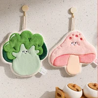 Coral Fleece Hand Towel Cute Cartoon Plush Lanyard Multi-functional Absorbent Towels Wipe Handkerchief Rag Cleaning Cloth 4