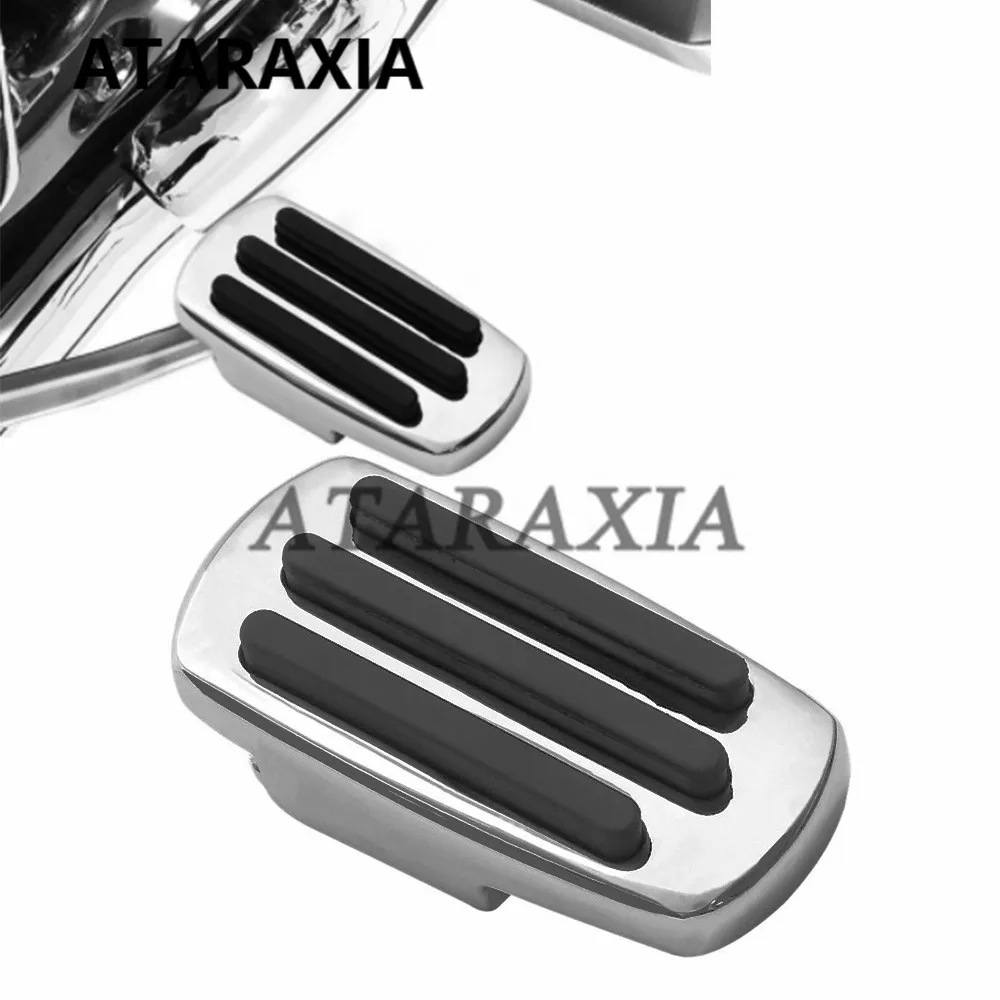 MotorcycleChromeBrakePedalCoverPedalPadsFootrestForHonda