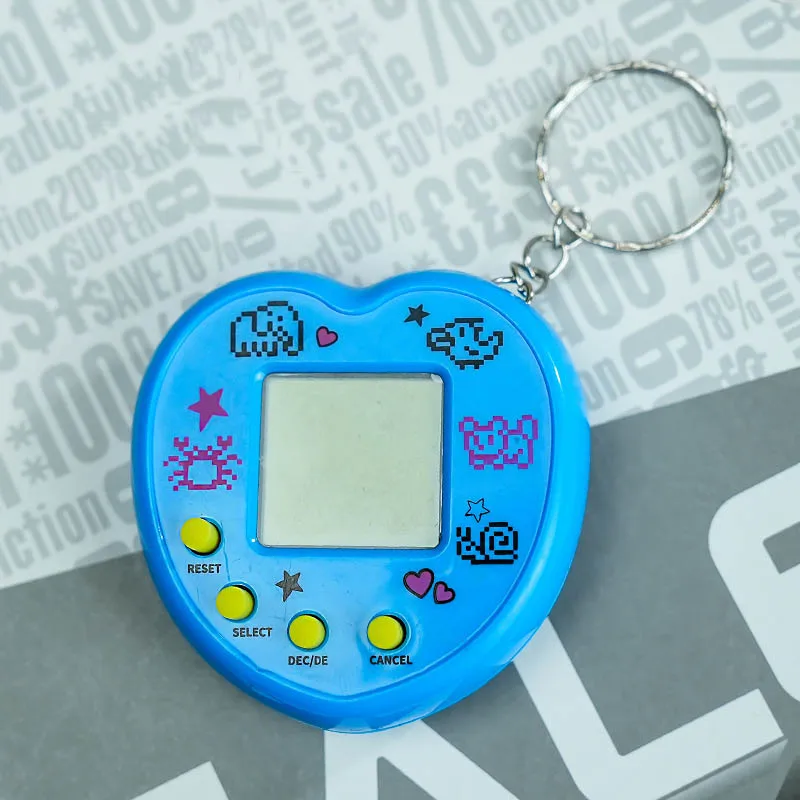 1PCS Transparent Electronic Pets Game Tamagotchi Handheld Game Console Toy Virtual Cyber Digital Pet Pixel Funny Gift Play Toy 5