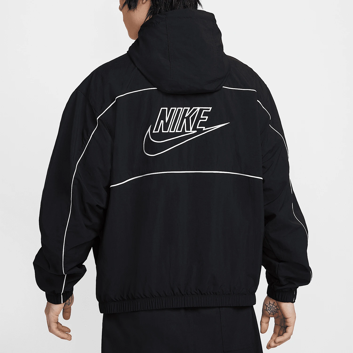 Nike Official Genuine 2025 New Men's Woven Striped Hooded Sport