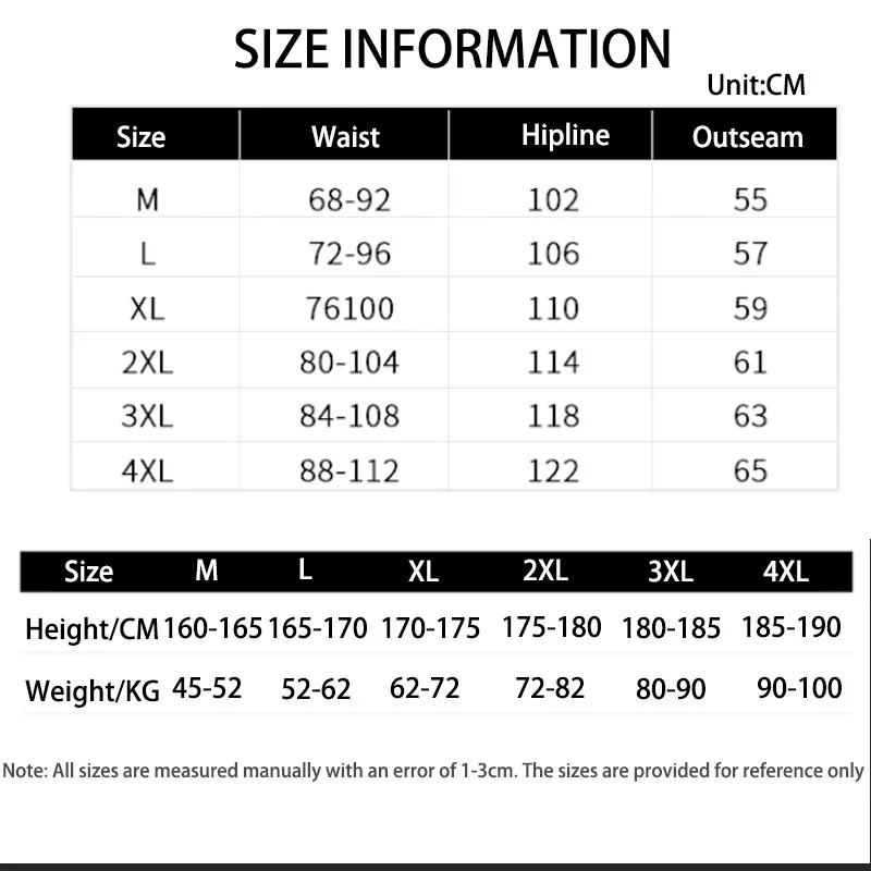 Men's Fashion Cool Pants 2022 Summer New Men's Knee-length Color Matching Casual Shorts Men Mulit-Pocket Size M-4XL Drop Ship