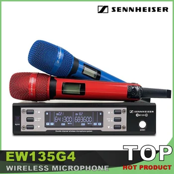 EW135G4 EW 100 G4 UHF 전문 2 채널 무선 마이크 시스템, 금속 SKM9000, 젠하이저 무대 노래방용