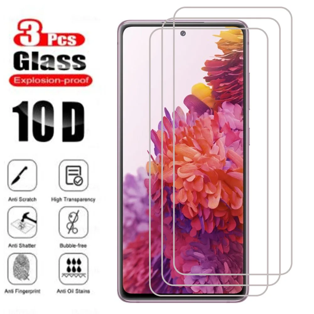 

3 шт. закаленное стекло для Samsung Galaxy S10 S20 Plus, Защитное стекло для экрана на Galaxy S21 Ultra S20 FE 5G S10 Plus S7 S6 Edge