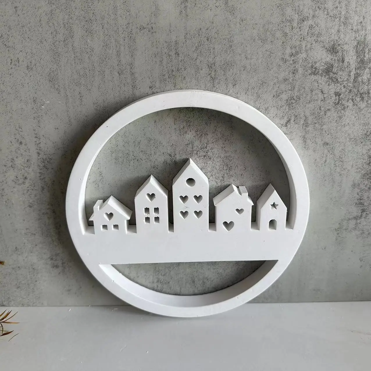 

House Listing Decora Silicone Molds Gypsum Concrete Moulds Casting Molds Home Decoration Resin Mold Casting Aromatherapy Mould