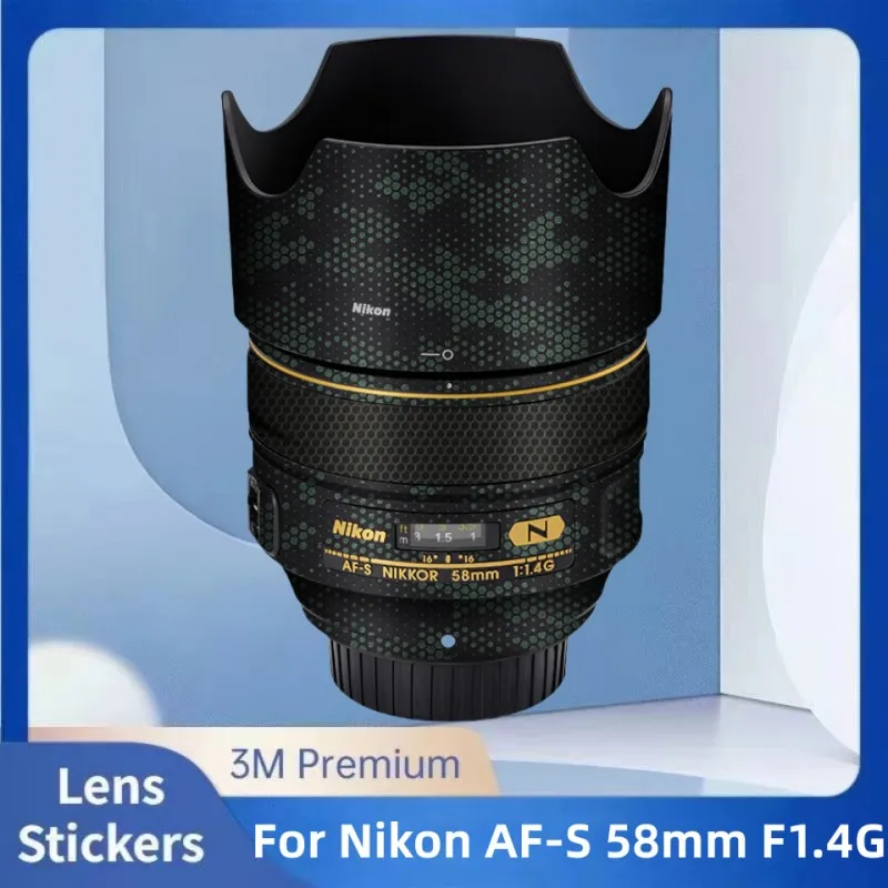 

Виниловая пленка для фотоаппарата Nikon AF-S 58 мм F1.4G, защитная пленка против царапин для NIKKOR 58 1,4 F1.4 F/1,4G