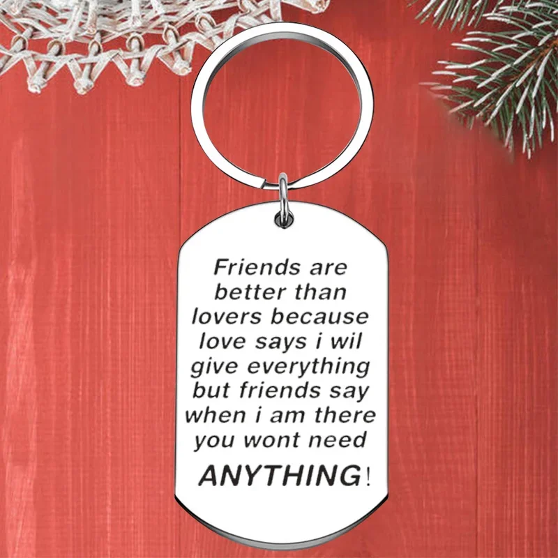 

Metal best friend Friendship Gifts Keychain Pendant soul Sister bff Gift Key Chains Friends are better than lovers