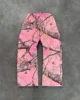 New Y2K Camouflage Pattern Hood Mens and Womens Hip Hop Retro Pink Street Clothing Pullover Punk Casual Camouflage Two Piece Set 6