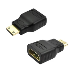 Gold - Plated Mini to Standard HDMI Adapter 1080P@60Hz - 5PCS