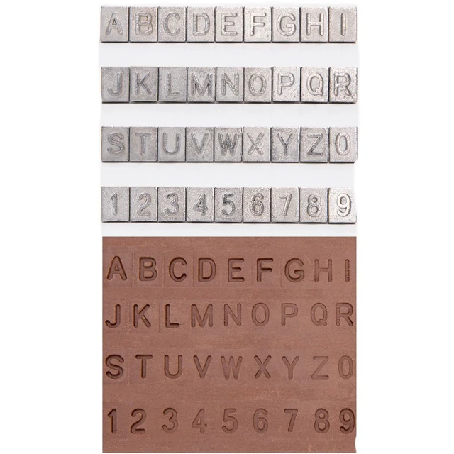 Letter Stamps for Clay Embossed Ceramic Pottery Texture Craft