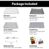32QT Extra Large Air Fryer, 19-In-1 Air Fryer Toaster Oven Combo with Rotisserie and Dehydrator, 6 Accessories, 1800w, Black 6