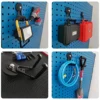 2Pcs Garage Magnetic Hooks Heavy Duty Magnetic Hangers with Anti-Slide Coating Strong Magnets Metal Hooks Utility Magnetic 5
