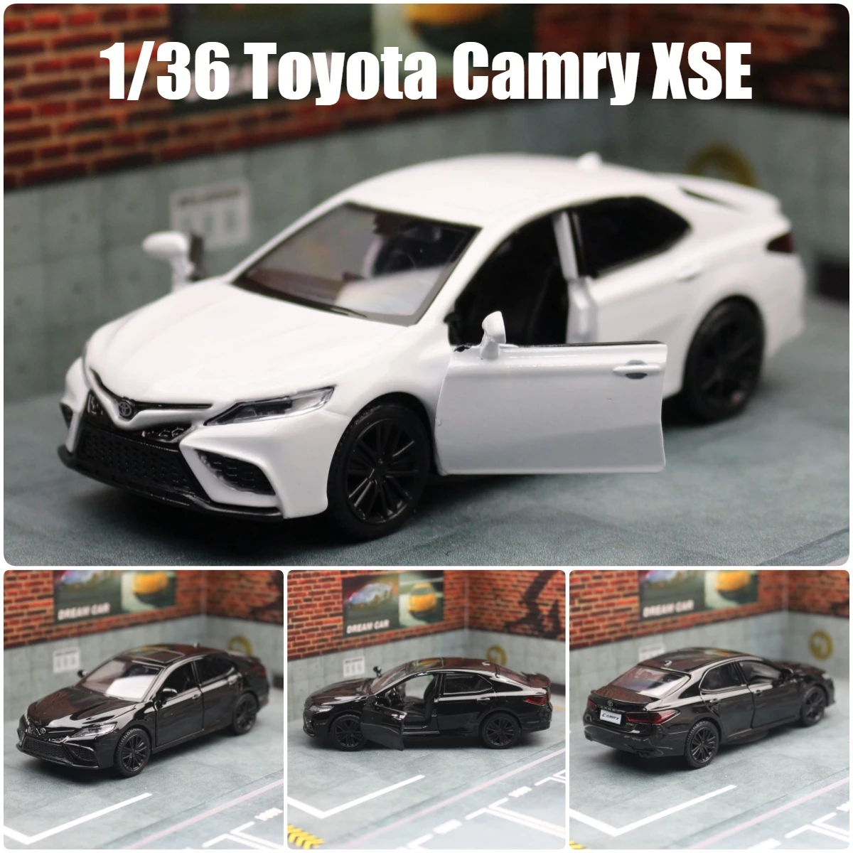 

1/36 Toyota Camry XSE Игрушечная модель автомобиля для детей RMZ, литой автомобиль, миниатюрный коллекционный подарок для мальчиков