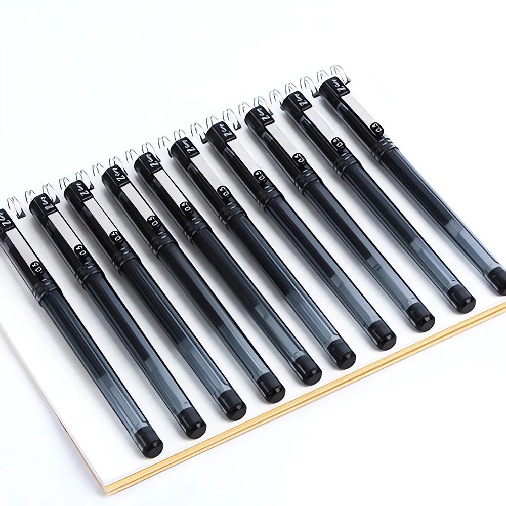 10pcs Japanese Zebra Gel Pen JJ1 Fast Drying Constant Ink