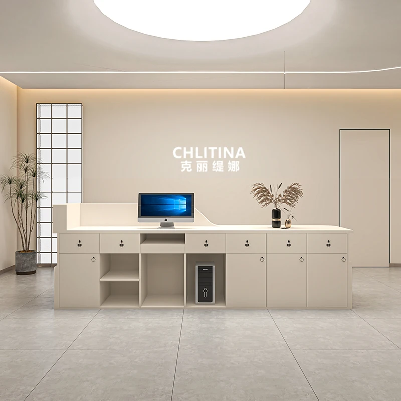 Garden Console Reception Desks Computer Modern Service European Front Desk Mobile Office Mesa De Escritorio Reception Furniture