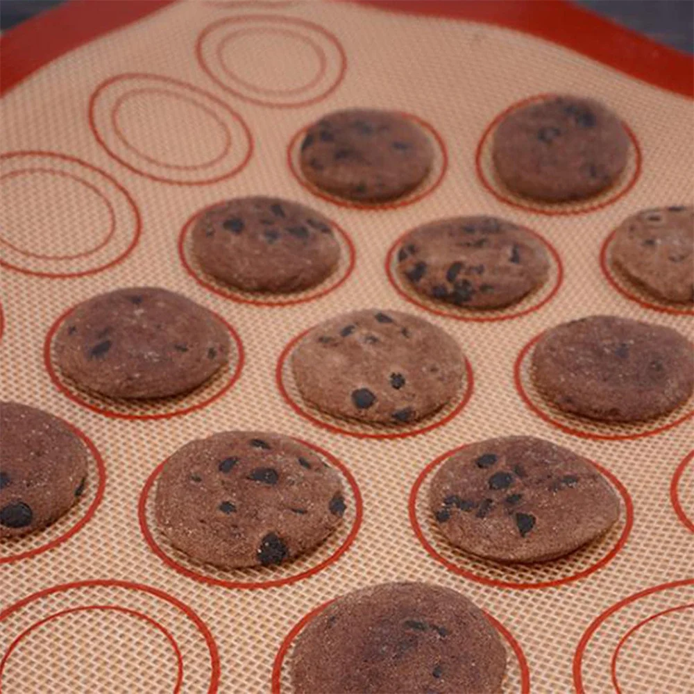 Macaron Silicone Baking Mat Cookie Pad Rolling Dough Mats Baking Gadget Oven Sheet Cake Bakeware Kitchen Tools,silicone baking mat
