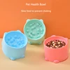 Dog slow food bowl small cat and dog anti-choking bowl neck protection design cat and dog feeding device pet supplies 3
