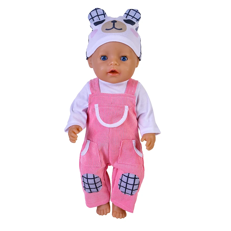 thumbnail image 1 of Conjuntos de muñeca de 43 cm para muñecas de 17 pulgadas, lindos jerséis, monos y zapatos para muñecas Baby Born, ropa abrigada, regalo de Navidad., 1 of 5