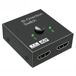 Ultra HD 4K Bi - Directional HDMI Switch & Splitter with 2 Ports, 3D HDR Support (4K)