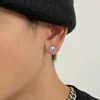 Cosplay Jewelry Accessories Titanium Steel Stud Earrings For Women Men Character Ace Dissymmetry Face Earring Fashion Jewelry 6
