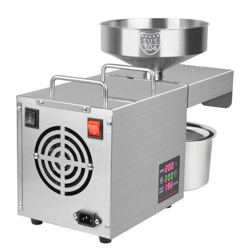 Oil press machine Automatic Home/Commercial Oil Expeller for Avocado Coconut Castor Flax Peanut Sunflower 3