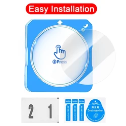 Premium HD Tempered Glass Screen Protectors with Auto Alignment Kit for Smartwatches - 9H Hardness (1 - 5 Pack) (A - For 3 Premium)