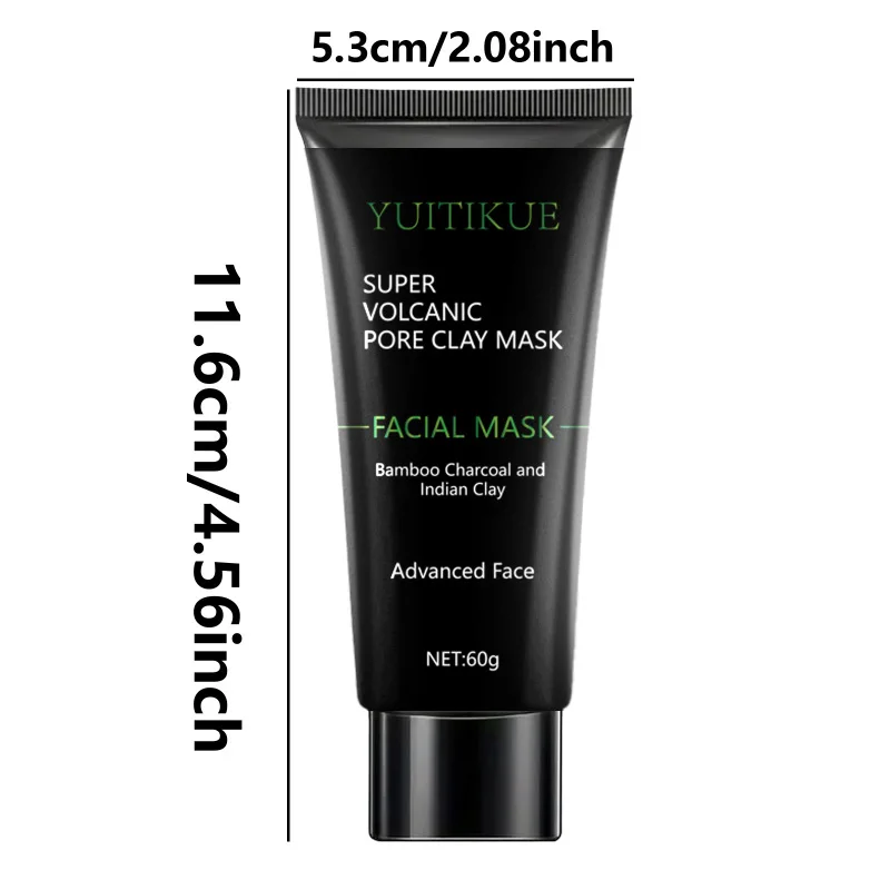 Volcanic Clay Mask - Contains niacinamide, glycerin, hyaluronic acid, lactic acid, moisturizing and oil control, cleansing the f