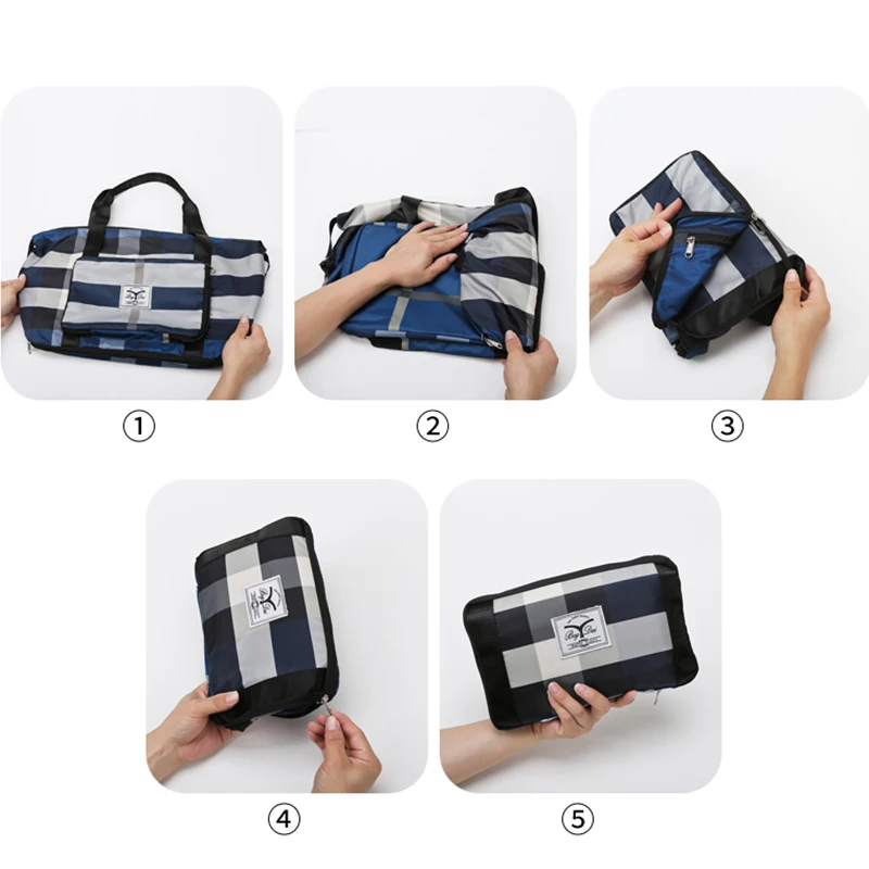 ZURU BUNCH Expandable Folding Travel Bag, Waterproof Oxford Duffel Bag,  Easy Carry on Foldie Travel Bag