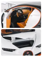 JKM 1:32 Bugatti Chiron Supercar Alloy Model Car Toy Diecasts Metal Casting Sound and Light Car Toys For Children Vehicle 2