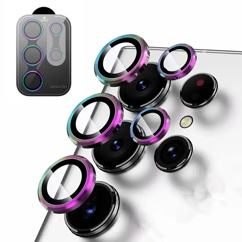 Camera Lens Protector For Samsung S25 S26 Ultra S24 S23 S22 Ultra Case Tempered Glass Film Titanium Alloy Ring Phone Accessories - Image 8
