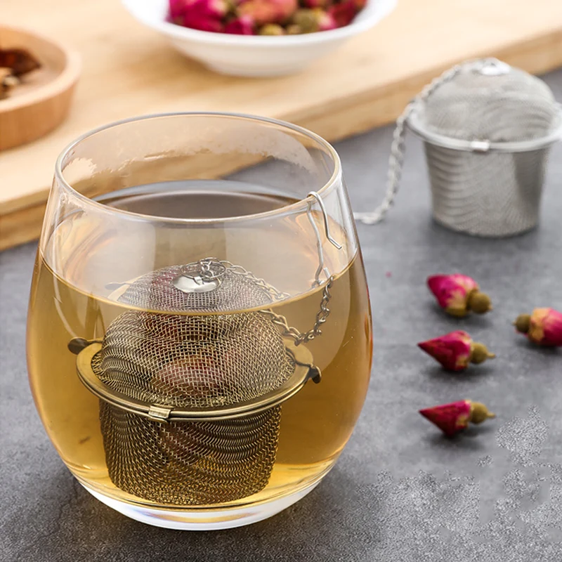 Tea Infuser Stainless Steel Tea Strainer Filter Ball Shape Loose Leaf Tea Sieve Diffuser Mesh Teapot Infusor Tea Accessories
