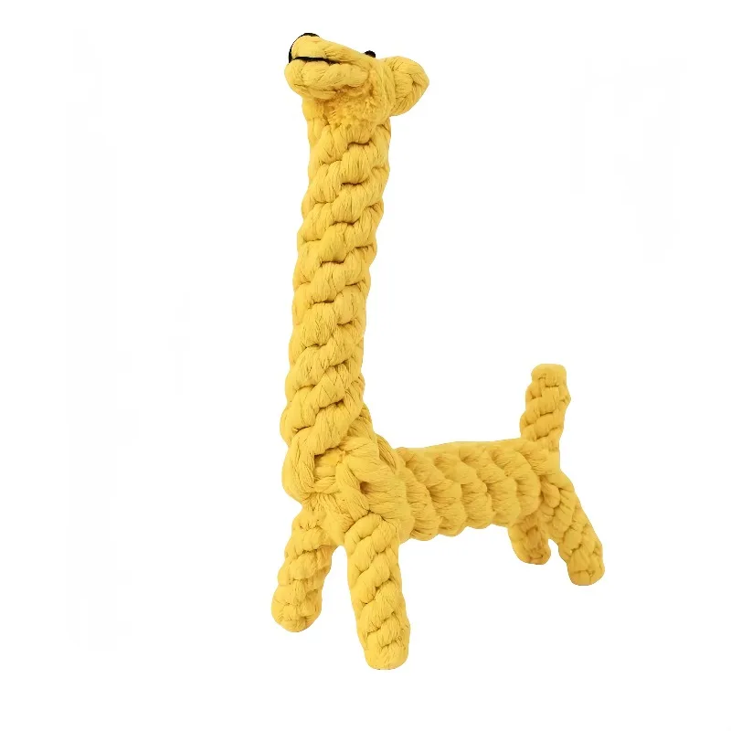 Interaktives Hundespielzeug aus Seil mit Knoten für Hunde und Welpen, Kauspielzeug zum Zahnreinigung und Spielen