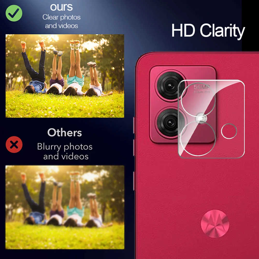 3-Piece 3D Clear Camera Screen Protector & Lens Protective Glass Film